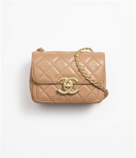 shine flap chanel|Flap bag, Shiny lambskin & gold.